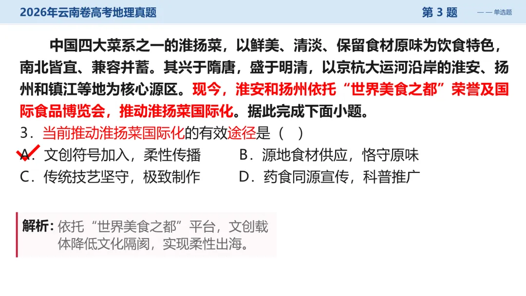 2026年云南卷高考地理真题深度解析:命题风向与备考策略全梳理+讲评PPT-第12张图片-四季读书网 2026年云南卷高考地理真题深度解析:命题风向与备考策略全梳理+讲评PPT-第12张图片-四季读书网