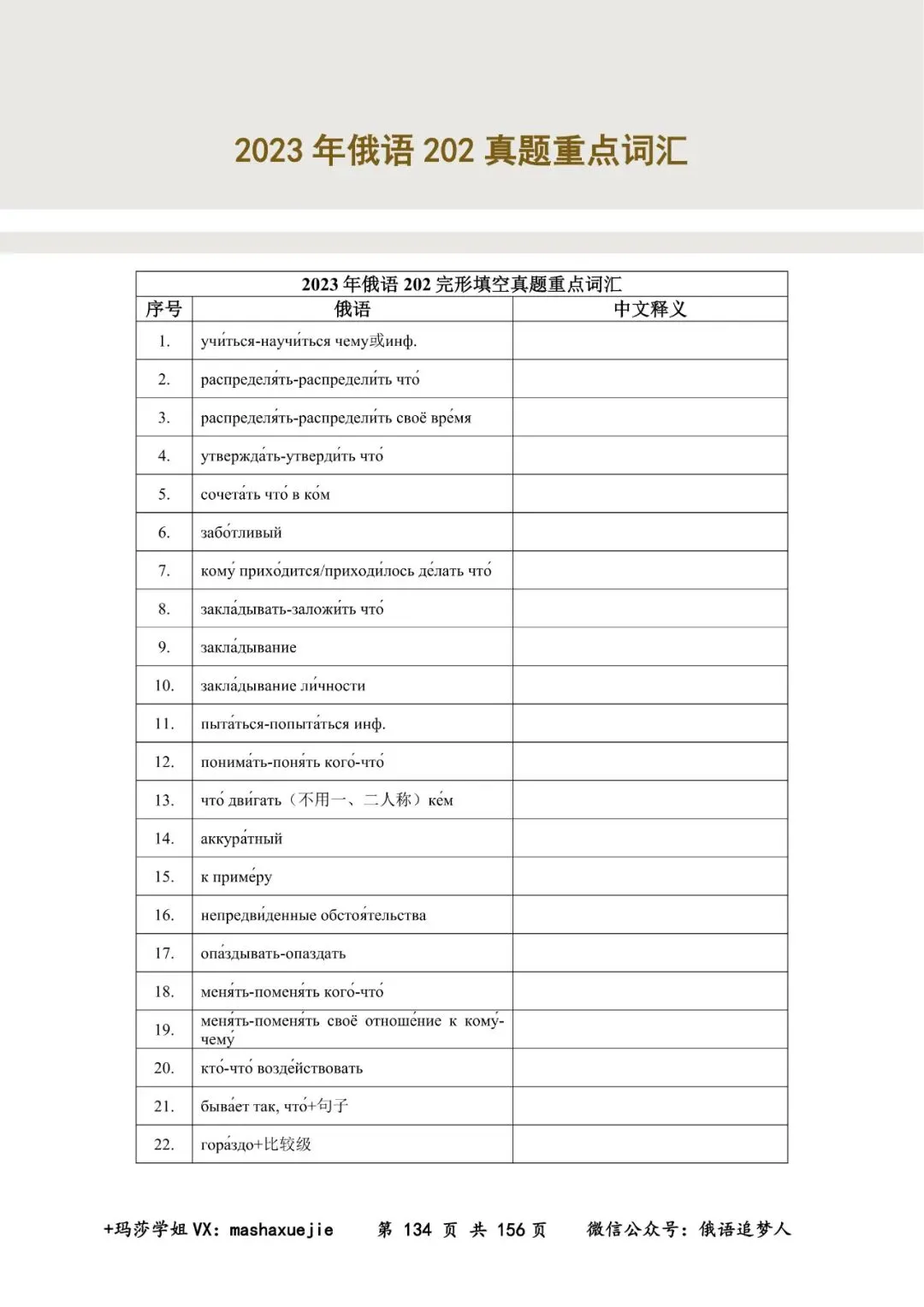 重磅推荐|圣研独家202俄语历年真题重点词汇合集+对照本-第30张图片-四季读书网 重磅推荐|圣研独家202俄语历年真题重点词汇合集+对照本-第30张图片-四季读书网