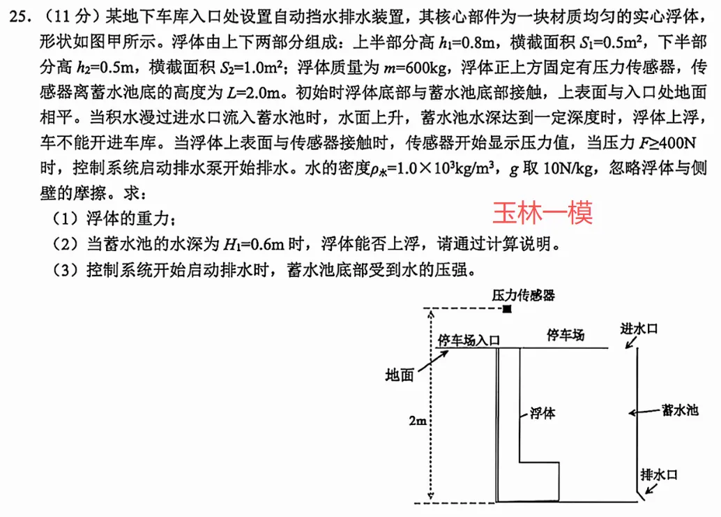 广西中考物理计算题,高频公式竟然是:V=sh?-第11张图片-四季读书网