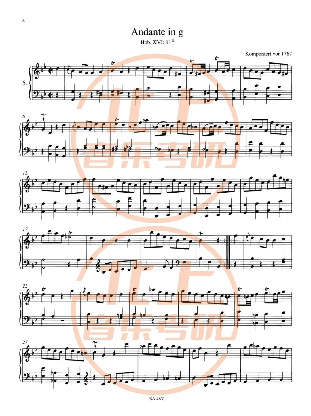 华南师范大学25年音乐考研曲式分析真题谱例丨北上音乐考研整理-第4张图片-四季读书网