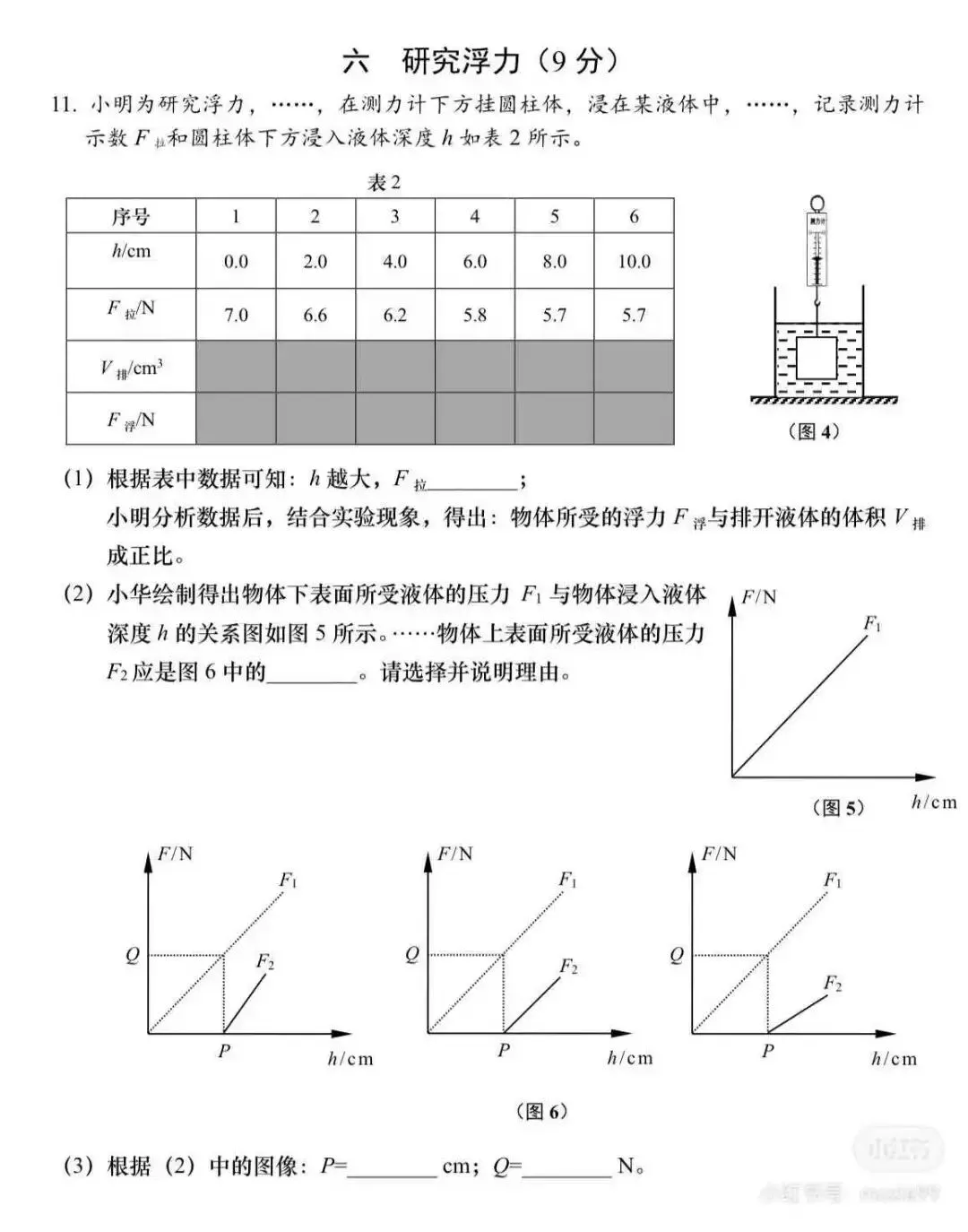 2026中考物理真题来了 转载网络回忆版-第5张图片-四季读书网