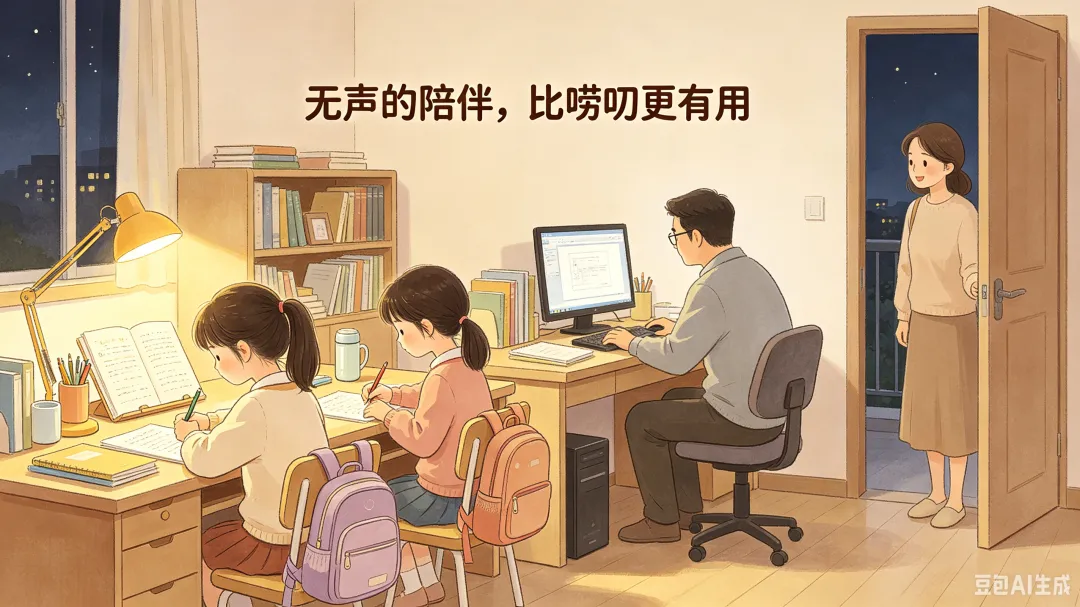 比起满分试卷,爸爸松弛的陪伴,才是两个女儿一生的底气-第3张图片-四季读书网 比起满分试卷,爸爸松弛的陪伴,才是两个女儿一生的底气-第3张图片-四季读书网