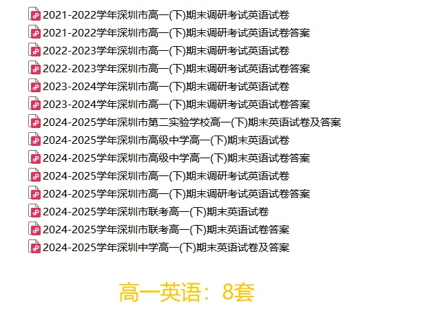 [精品汇总]深圳高一下学期全科期末真题汇总-第4张图片-四季读书网