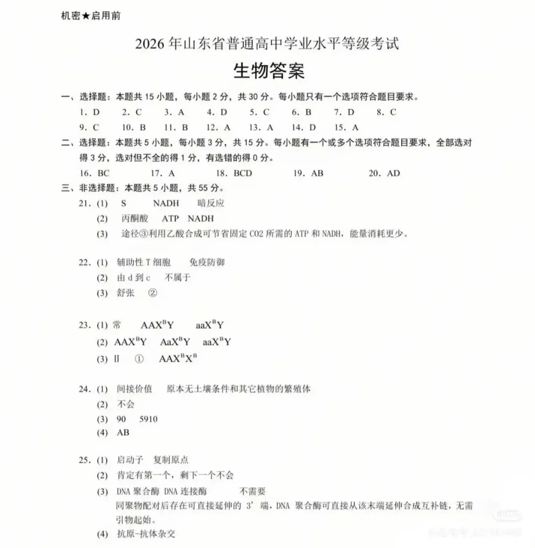 2026高考化学(山东卷)真题及参考答案-第11张图片-四季读书网 2026高考化学(山东卷)真题及参考答案-第11张图片-四季读书网