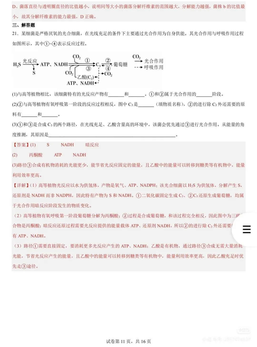 2026高考化学(山东卷)真题及参考答案-第22张图片-四季读书网 2026高考化学(山东卷)真题及参考答案-第22张图片-四季读书网
