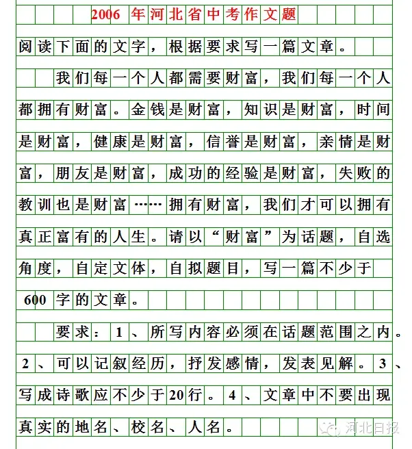 河北2026中考作文题出炉!你会怎么写?(附历届中考作文题)-第12张图片-四季读书网 河北2026中考作文题出炉!你会怎么写?(附历届中考作文题)-第12张图片-四季读书网