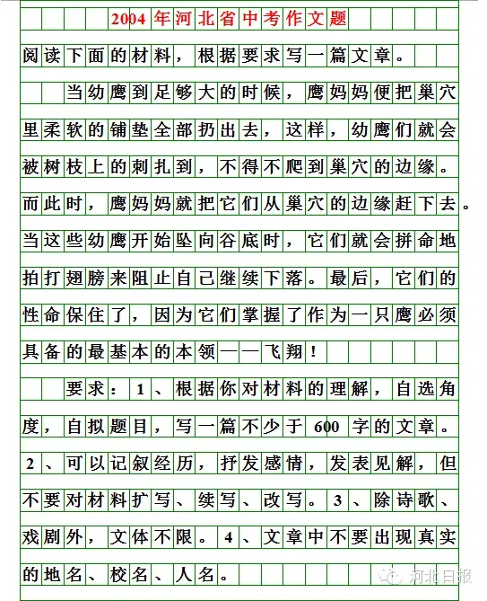 河北2026中考作文题出炉!你会怎么写?(附历届中考作文题)-第13张图片-四季读书网 河北2026中考作文题出炉!你会怎么写?(附历届中考作文题)-第13张图片-四季读书网