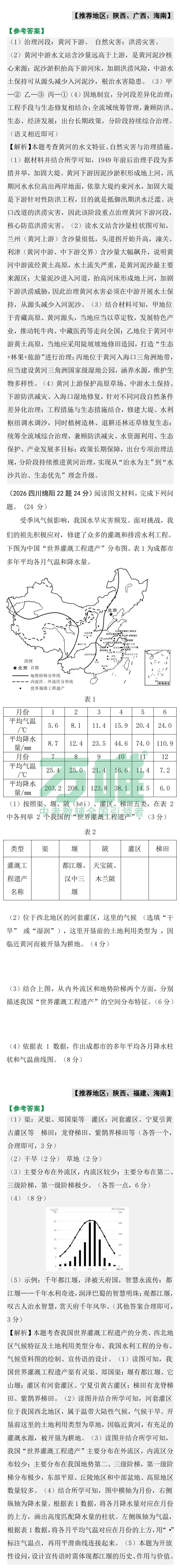 2026中考真题抢先练 ·地理【第二期】-第4张图片-四季读书网