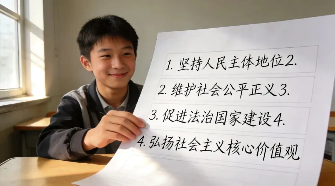 中考道法大题总丢分?记住这套＂三步万能公式＂,不背书也能踩准每个得分点-第5张图片-四季读书网