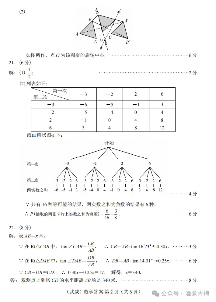 2026中考真题:甘肃省中考全学科试卷含答案(可下载)-第13张图片-四季读书网 2026中考真题:甘肃省中考全学科试卷含答案(可下载)-第13张图片-四季读书网