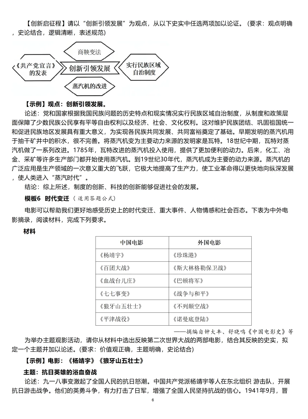 中考历史关键词类小短文解题技巧-第7张图片-四季读书网