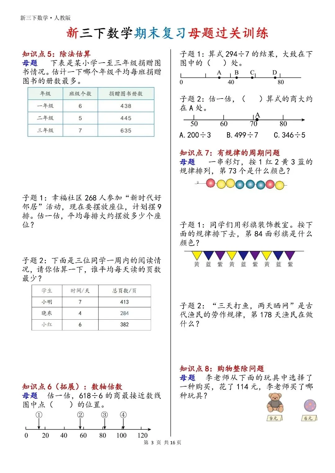 不用刷海量试卷!三下数学母题过关训练,一题通百题-第4张图片-四季读书网