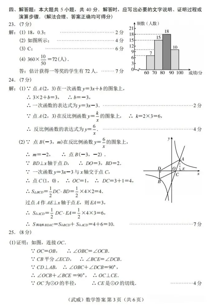2026 年甘肃省中考全科试卷及参考答案-第22张图片-四季读书网