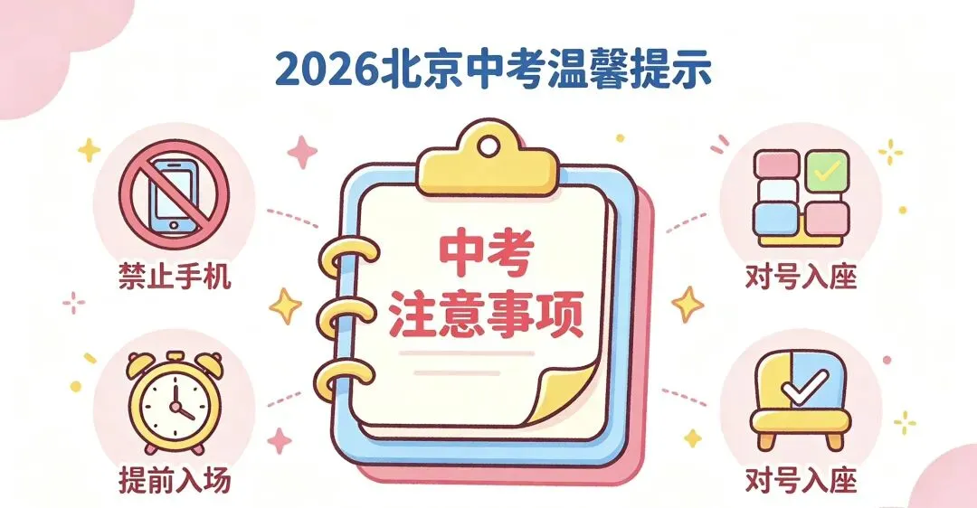 建议永久收藏,2026北京中考必备清单+考场红线,一条避完所有丢分坑!-第1张图片-四季读书网