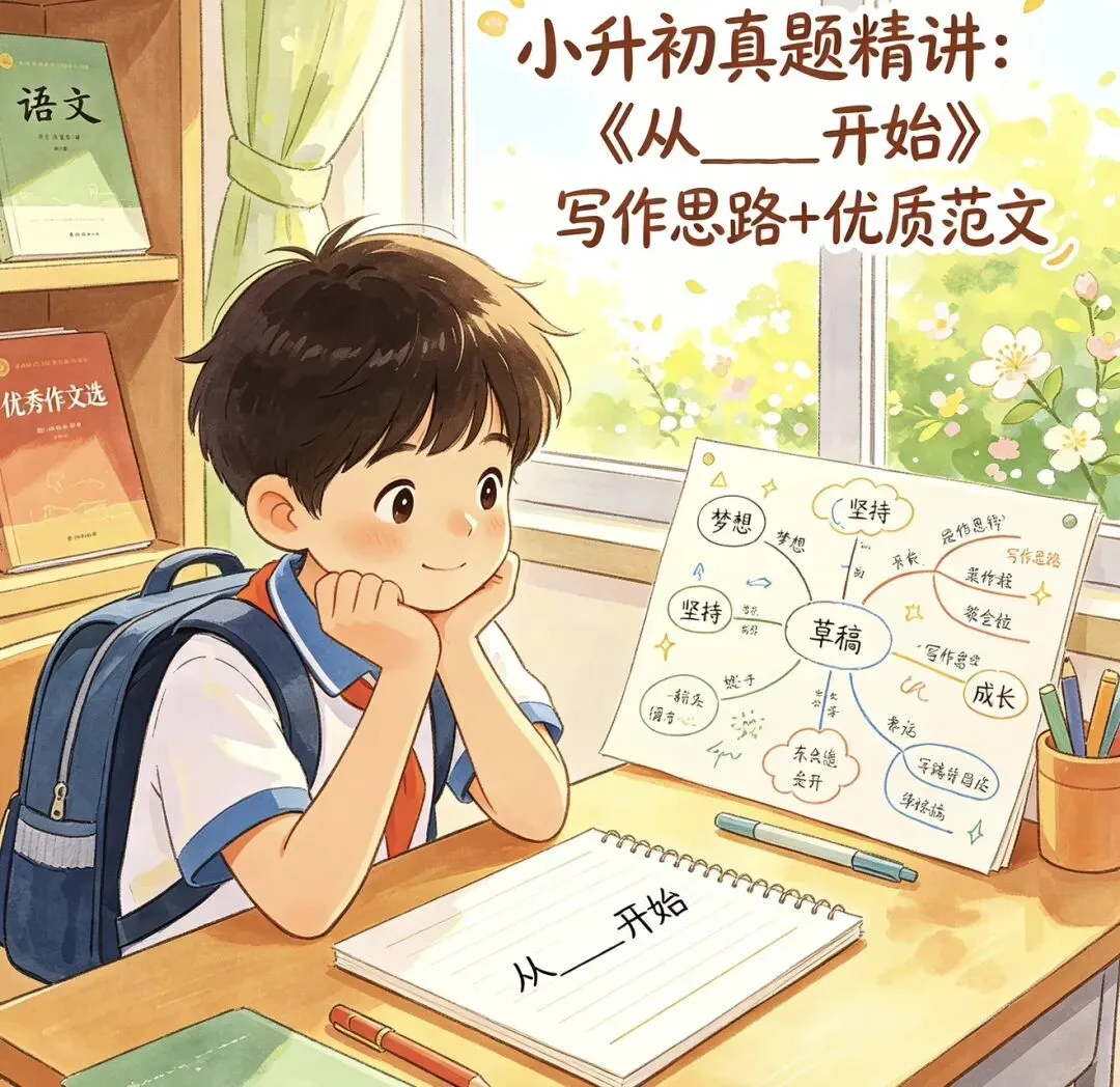 小升初真题精讲:《从____开始》写作思路+优质范文-第1张图片-四季读书网 小升初真题精讲:《从____开始》写作思路+优质范文-第1张图片-四季读书网