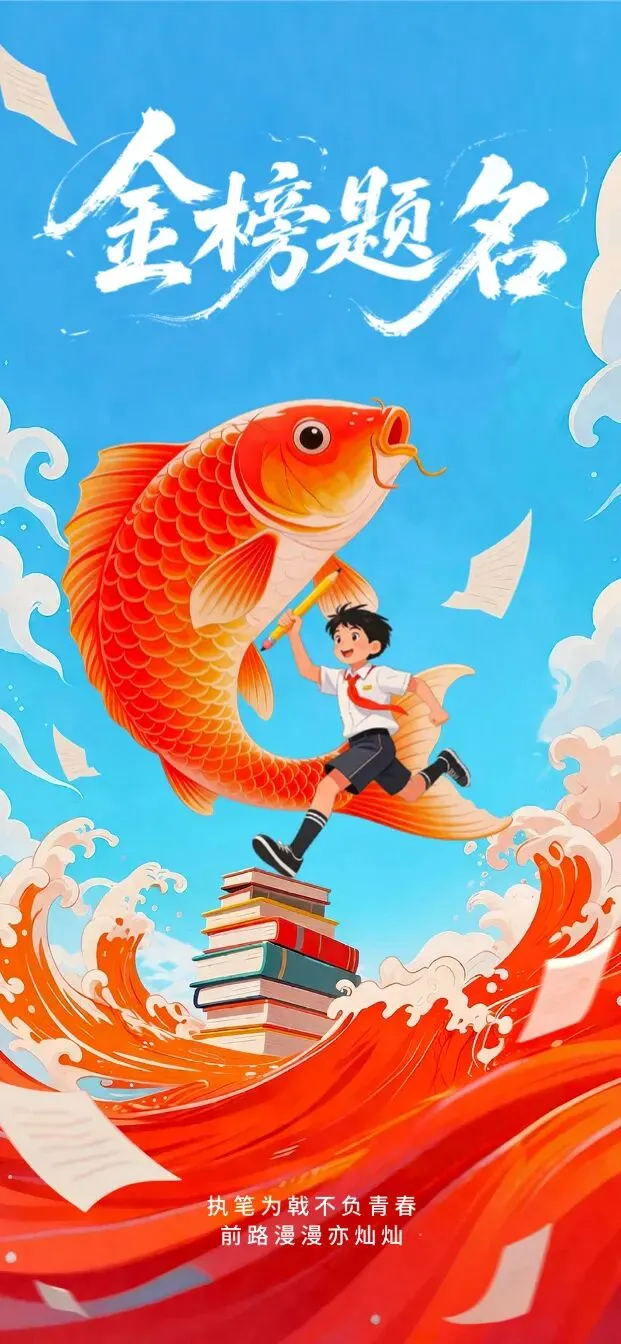 中考加油丨加油少年,未来可期!(无水印海报)-第14张图片-四季读书网