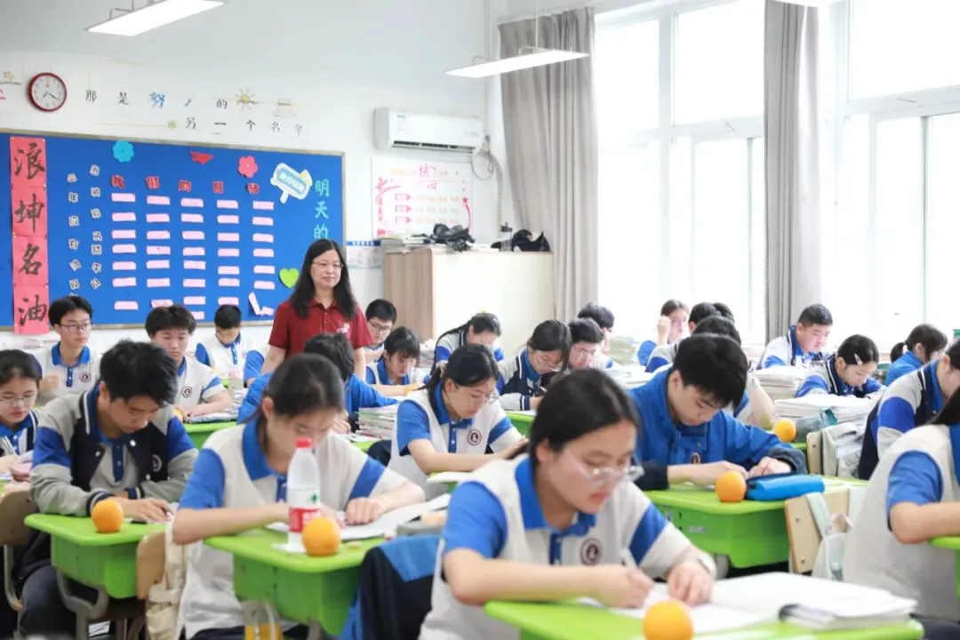 中考加油| 红运当头,橙心如愿!林埭中学中考现场:这抹“送考红”和满园“祝福橙”,是今夏最燃的告白-第9张图片-四季读书网