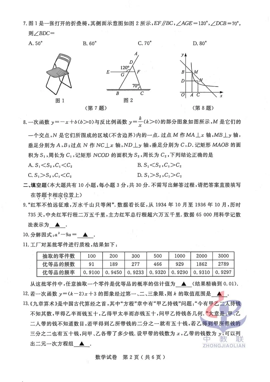 【2026中考试卷】江苏扬州(全科 无水印)中考真题试卷 语文/数学/英语/物理/化学/道法/历史-第11张图片-四季读书网 【2026中考试卷】江苏扬州(全科 无水印)中考真题试卷 语文/数学/英语/物理/化学/道法/历史-第11张图片-四季读书网