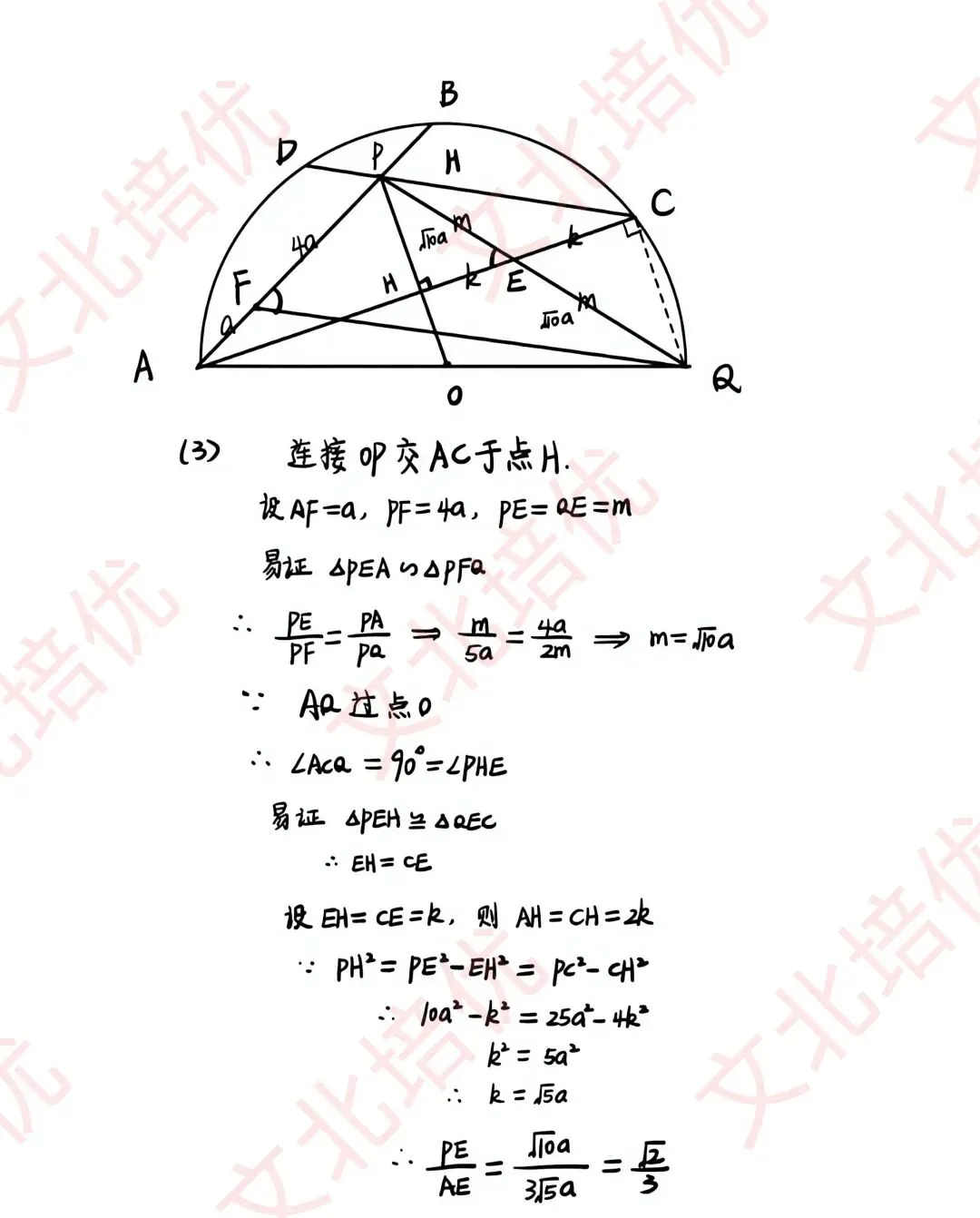 上海中考数学试卷回忆版(全)-第14张图片-四季读书网