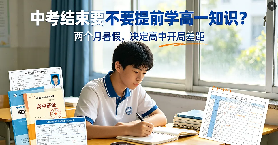 中考结束要不要提前学高一知识?要怎么学?-第6张图片-四季读书网 中考结束要不要提前学高一知识?要怎么学?-第6张图片-四季读书网