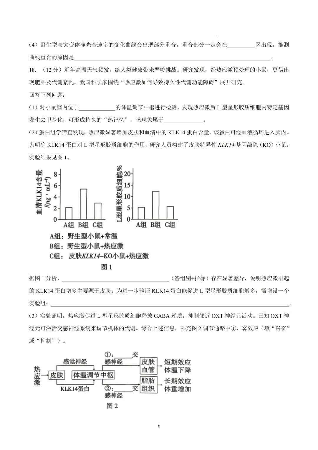 2026年广东高考生物真题(文后附有word版及答案解析免费下载)-第6张图片-四季读书网