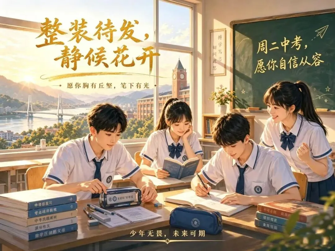 中考加油|愿笔锋所至,梦想花开!-第6张图片-四季读书网