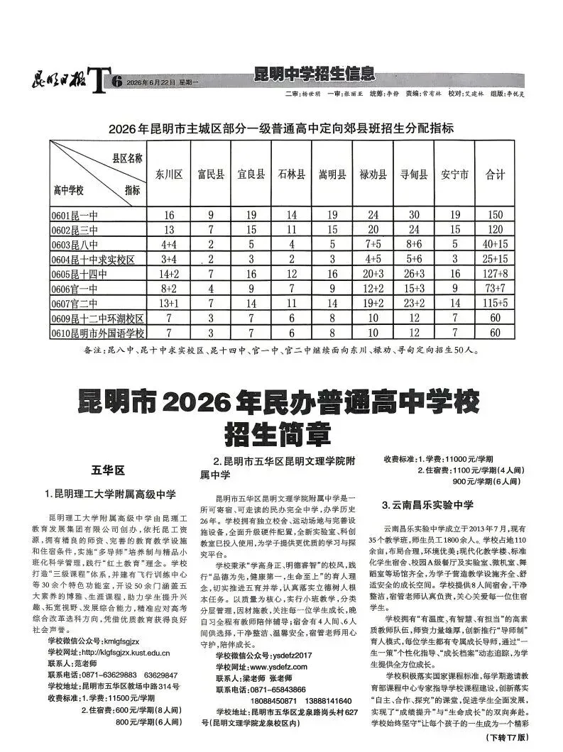 中考招生报(三)|指标到校!你家在哪个单元?有多少名额?-第8张图片-四季读书网