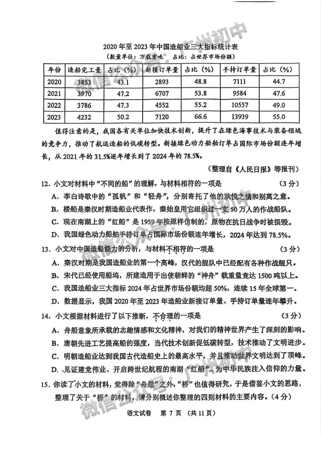 2014-2025年广州中考全科真题+参考答案!-第10张图片-四季读书网 2014-2025年广州中考全科真题+参考答案!-第10张图片-四季读书网