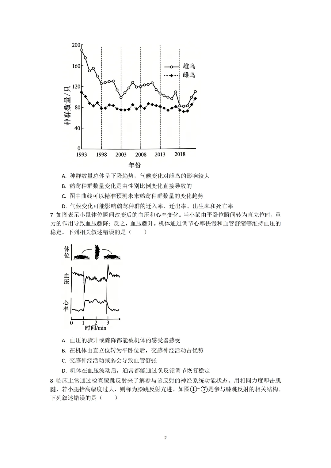 2026年安徽高考生物真题(文后附有word版及答案解析免费下载)-第2张图片-四季读书网