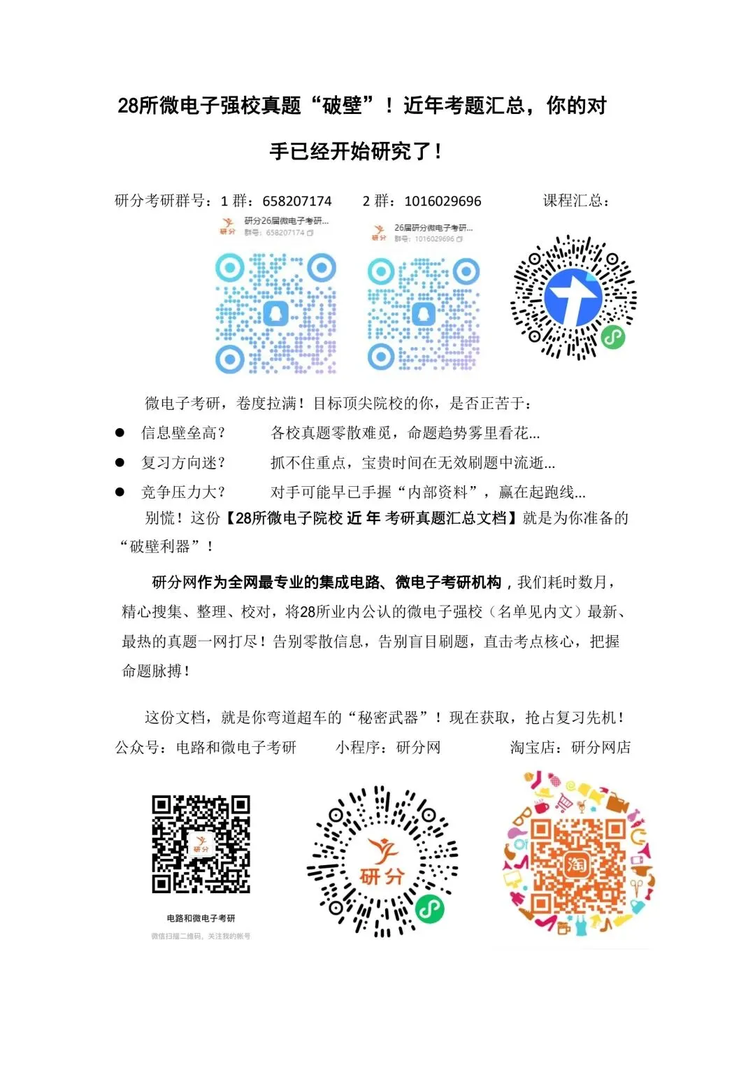 32套热门集成电路院校26考研真题汇总来啦,共220多页,数模电+半导体物理尽在掌握中~-第13张图片-四季读书网