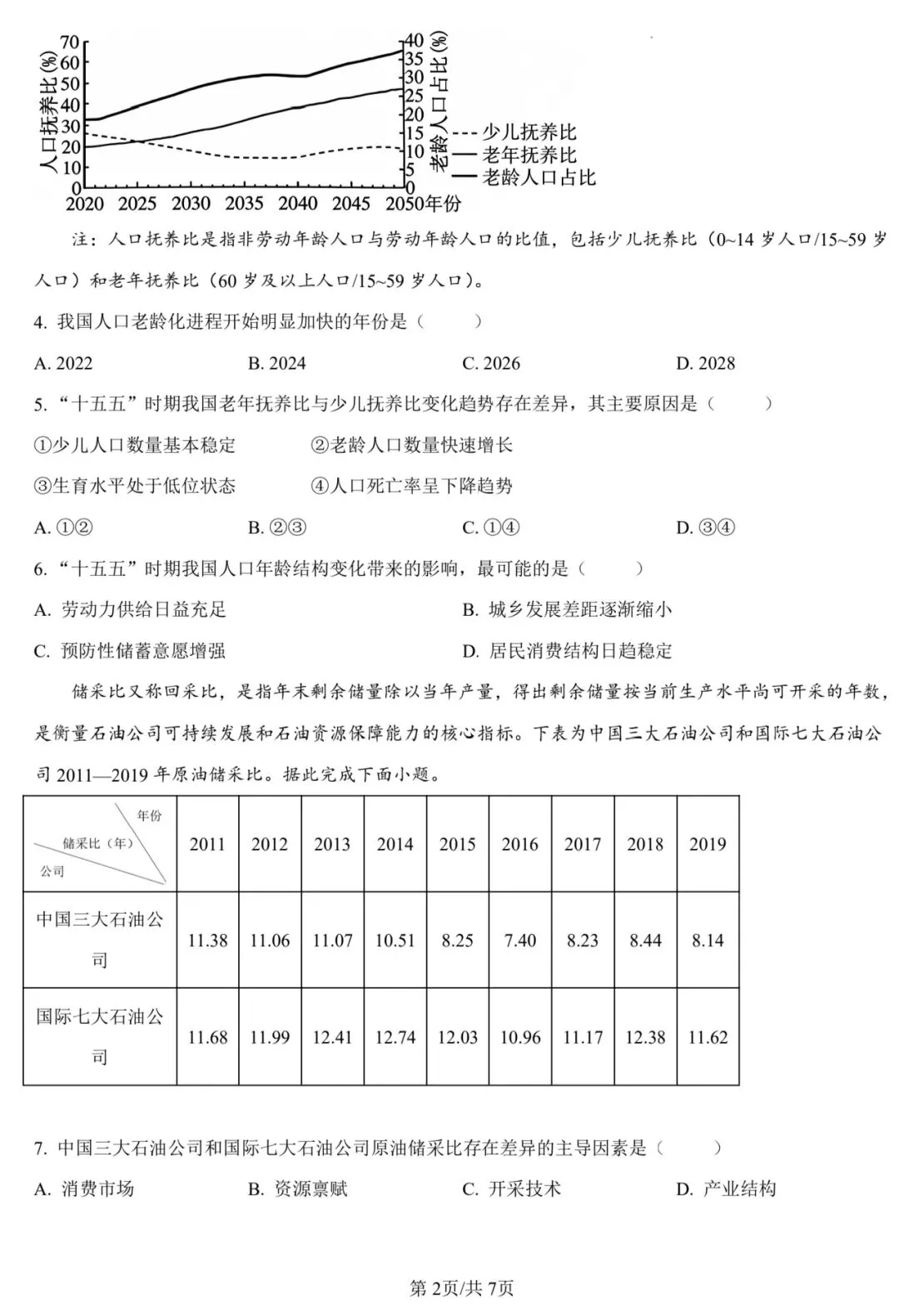 2026年高考湖南卷地理高考真题-第2张图片-四季读书网 2026年高考湖南卷地理高考真题-第2张图片-四季读书网
