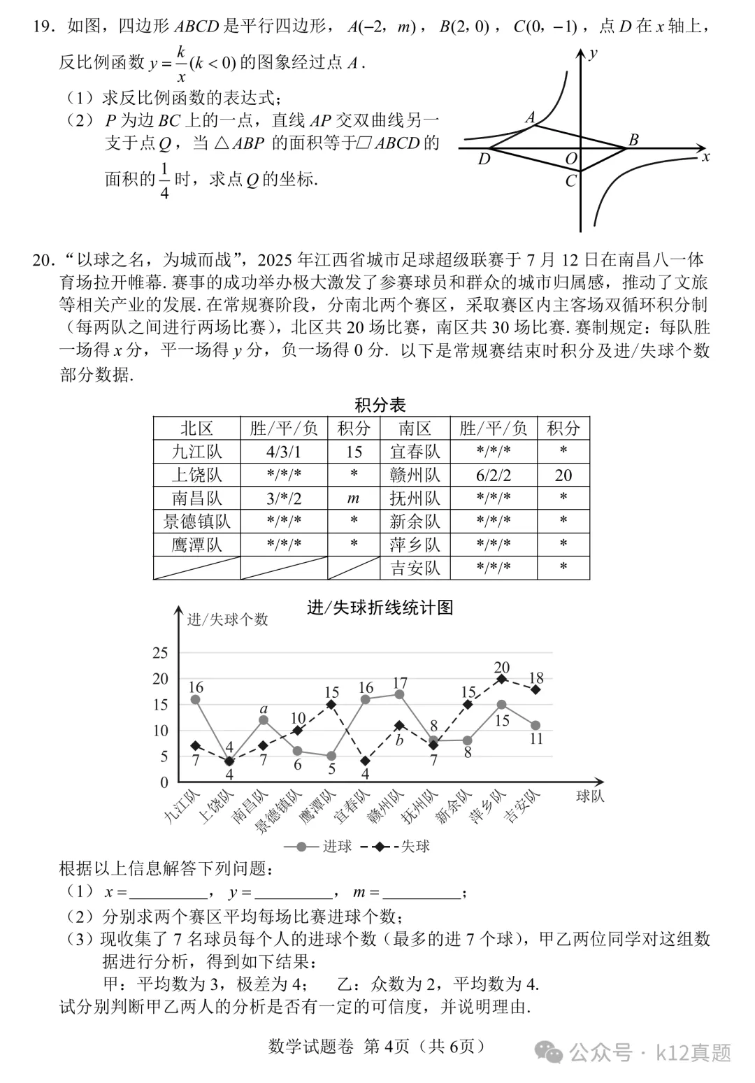 [高清无水印]中考真题原卷:江西省2026年中考全9学科试题(有官方答案)-第13张图片-四季读书网
