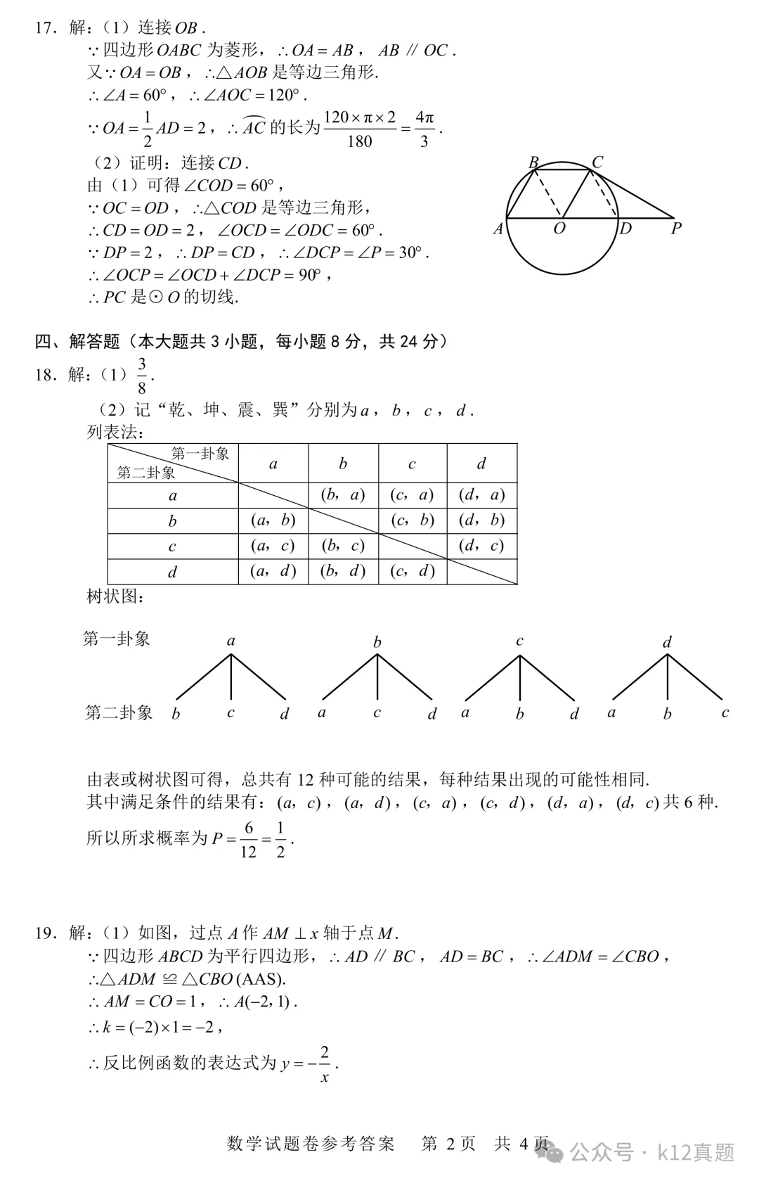[高清无水印]中考真题原卷:江西省2026年中考全9学科试题(有官方答案)-第17张图片-四季读书网
