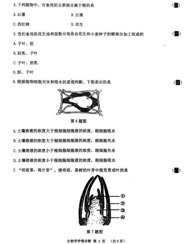 2025年7月沈阳大东七年期末试卷+部分答案-第54张图片-四季读书网