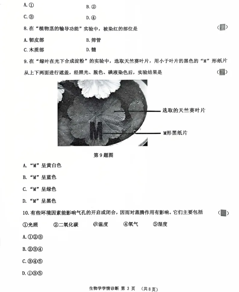2025年7月沈阳大东七年期末试卷+部分答案-第55张图片-四季读书网