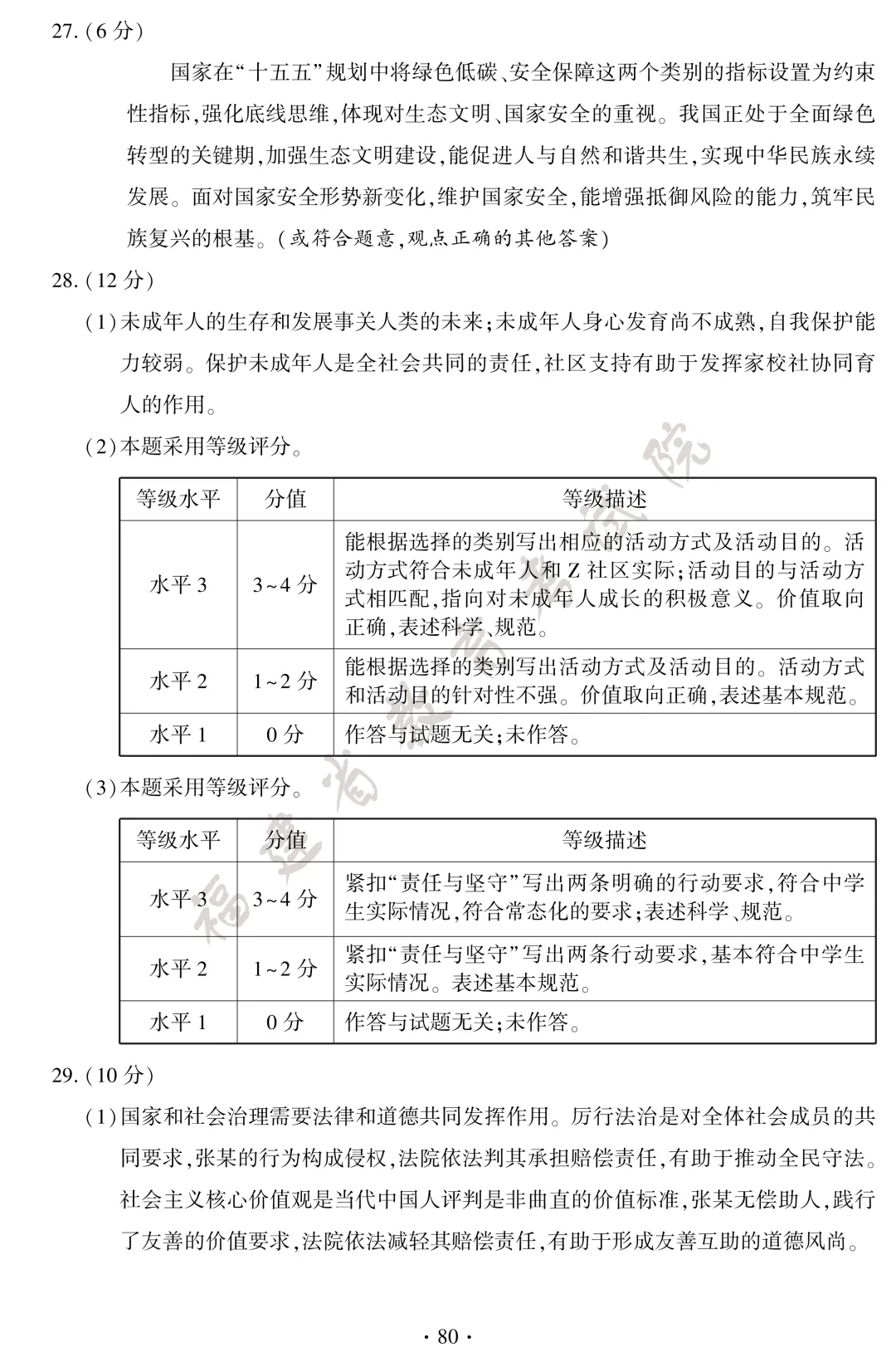 2026年福建中考7科试卷+答案公布!估分对答案!-第81张图片-四季读书网