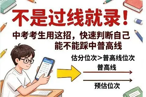 不是过线就录!中考估完分慌了?中考考生用这招,快速判断自己能不能踩中普高线-第1张图片-四季读书网 不是过线就录!中考估完分慌了?中考考生用这招,快速判断自己能不能踩中普高线-第1张图片-四季读书网