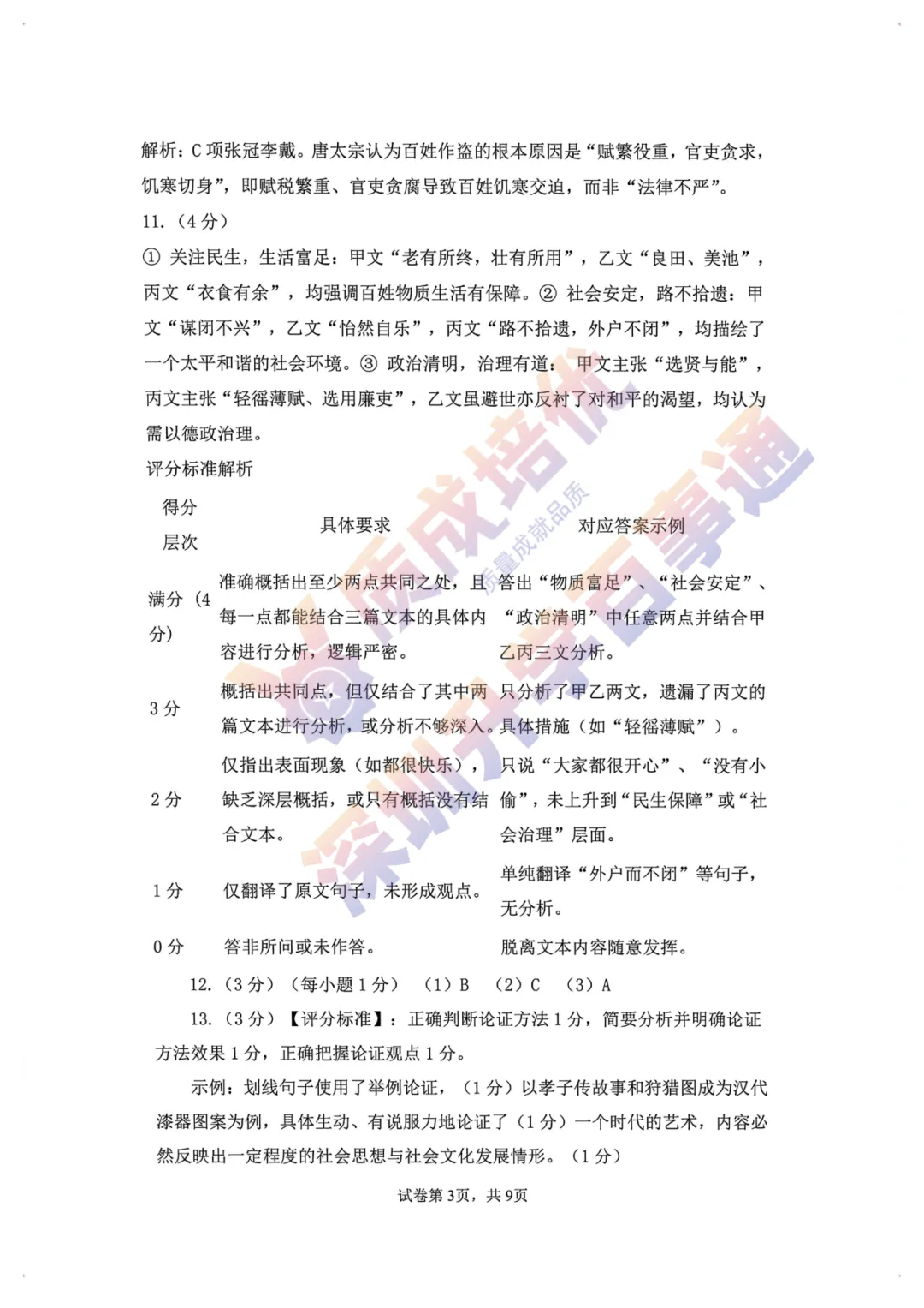 最新!龙华区初三三模全科真题解析出炉!-第37张图片-四季读书网 最新!龙华区初三三模全科真题解析出炉!-第37张图片-四季读书网