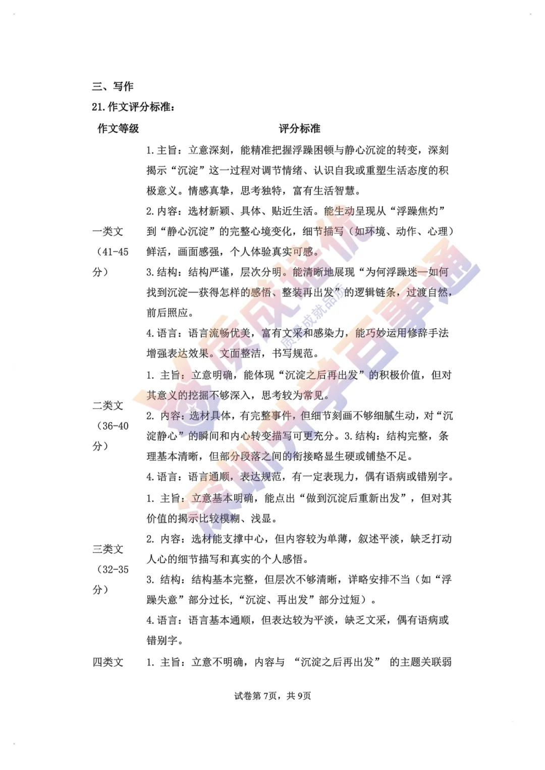 最新!龙华区初三三模全科真题解析出炉!-第41张图片-四季读书网 最新!龙华区初三三模全科真题解析出炉!-第41张图片-四季读书网