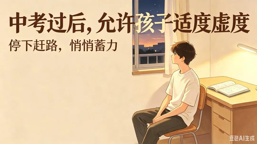 中考后,请允许孩子适度 “虚度” 这个假期!-第1张图片-四季读书网 中考后,请允许孩子适度 “虚度” 这个假期!-第1张图片-四季读书网