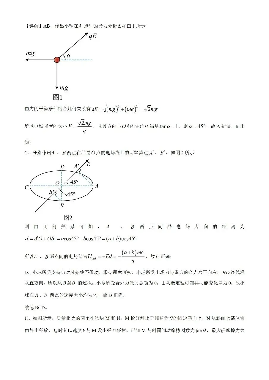 2026 山东高考物理真题和答案-第9张图片-四季读书网