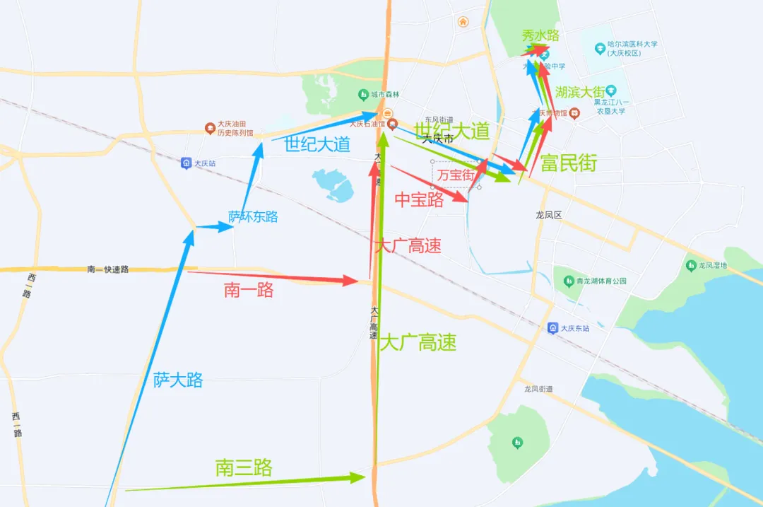 大庆2026中考送考路线图-第7张图片-四季读书网