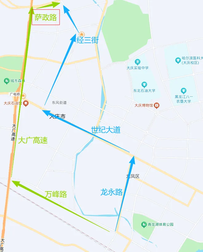 大庆2026中考送考路线图-第15张图片-四季读书网