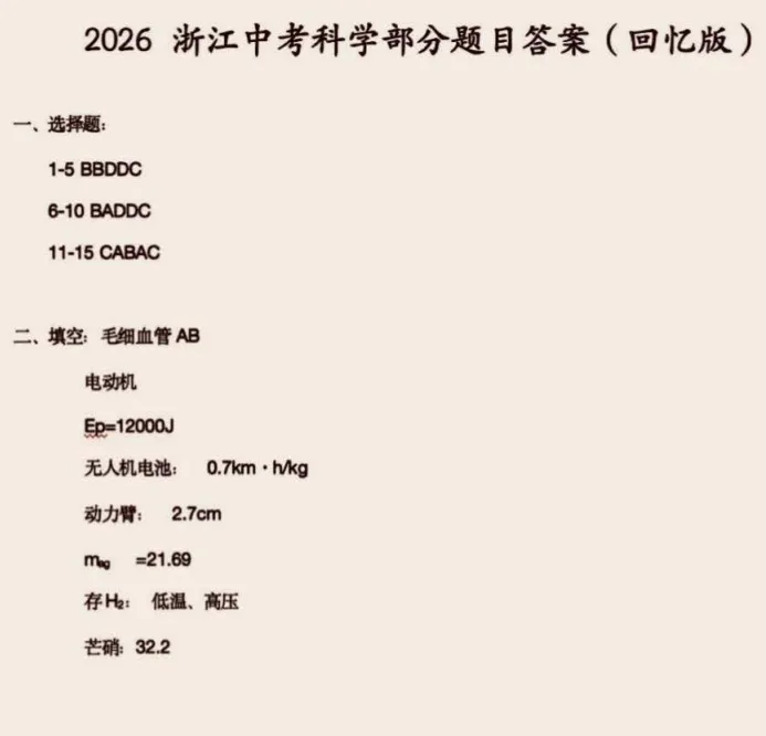 刚刚发布!2026年浙江省中考(全科)真题试卷及答案完整版,pdf可下载-第7张图片-四季读书网 刚刚发布!2026年浙江省中考(全科)真题试卷及答案完整版,pdf可下载-第7张图片-四季读书网
