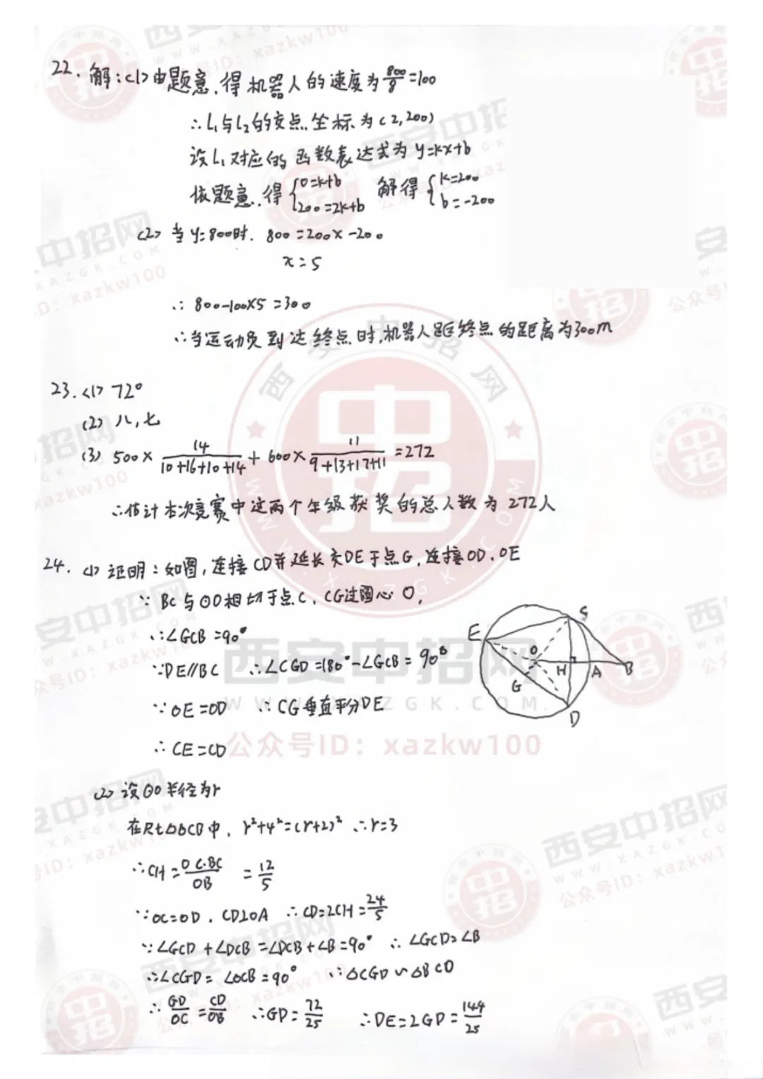 东方高中 | 2026年陕西中考真题与参考答案-第22张图片-四季读书网