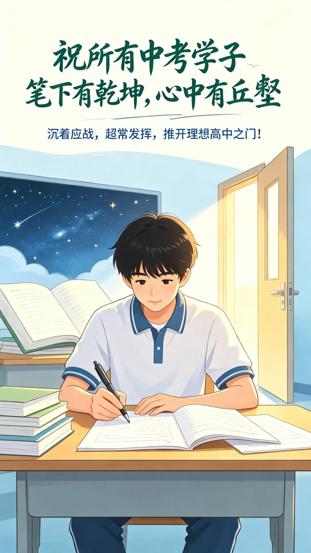 中考加油 | 愿你提笔从容,奔赴下一场山海!-第2张图片-四季读书网 中考加油 | 愿你提笔从容,奔赴下一场山海!-第2张图片-四季读书网