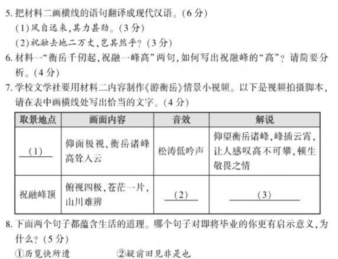 2026福建中考语文试卷分析-第10张图片-四季读书网 2026福建中考语文试卷分析-第10张图片-四季读书网