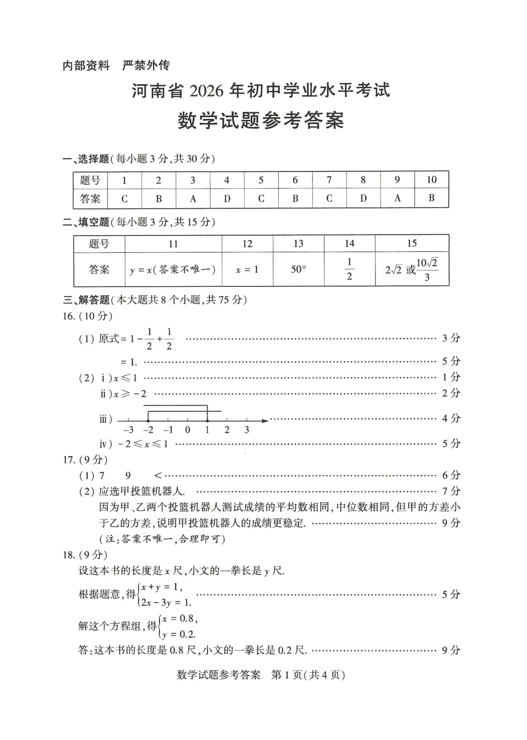 26年河南中招考试7科真题试卷及参考答案||同学们收藏-第18张图片-四季读书网 26年河南中招考试7科真题试卷及参考答案||同学们收藏-第18张图片-四季读书网
