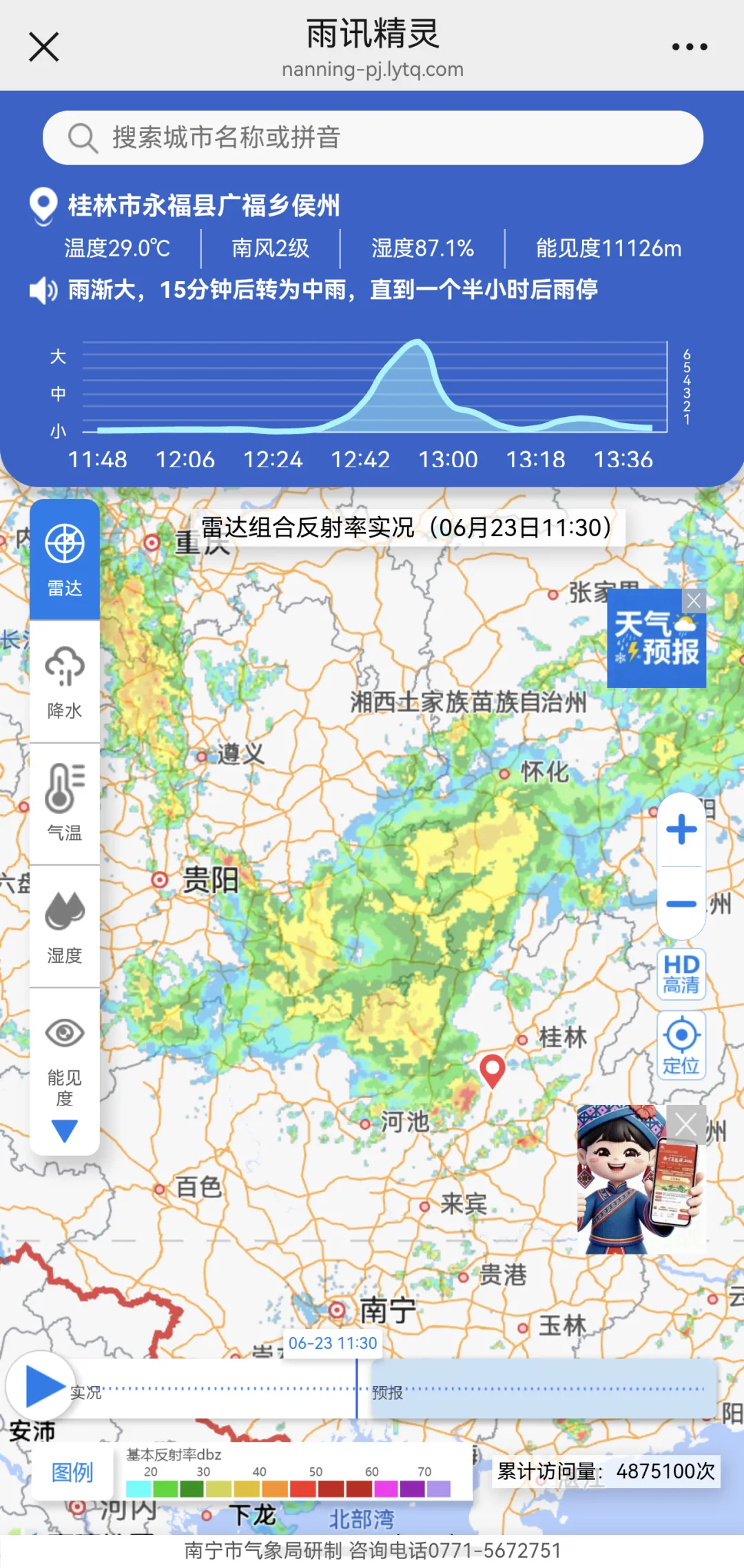 中考天气丨广西迎来新一轮强降雨,23-27日我市有中到大雨、局部暴雨过程,需防范对的影响,警惕山洪地质灾害.-第2张图片-四季读书网