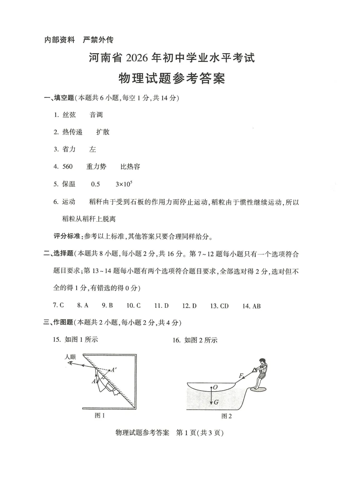 河南省2026年中招考试七科真题试卷及参考答案发布-第41张图片-四季读书网